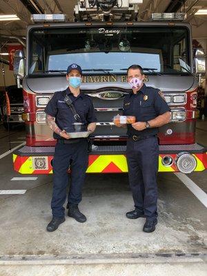 Chagrin Falls Fire Department First Responder lunch.