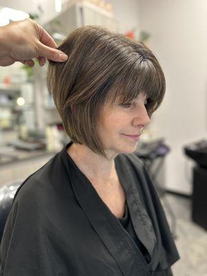 Grey coverage and haircut