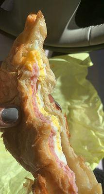 ham egg & cheese Croissant Sandwich