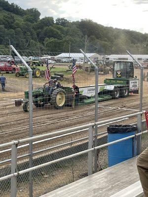 Tractor pulling contest