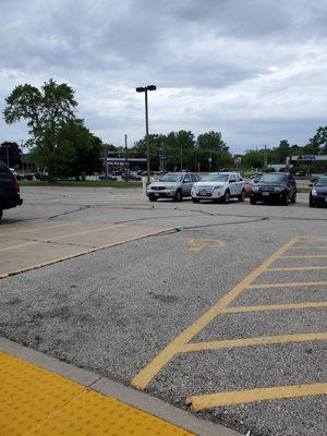 This is the view from the door to the intersection, it's across from a Citgo and a Speedway.