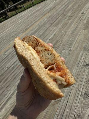 Meatball Sub on Wheat (Ez Cheesey - aka light cheese)