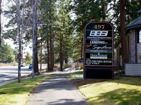 You can see our sign from Century Drive in Bend, Oregon.