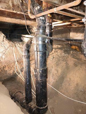 New ABS sewer pipes