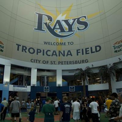 Rays game at Tropicana Field