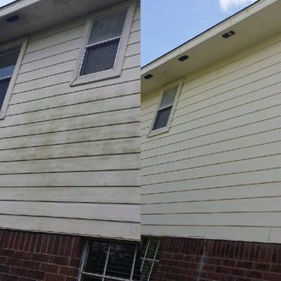 Before and after side