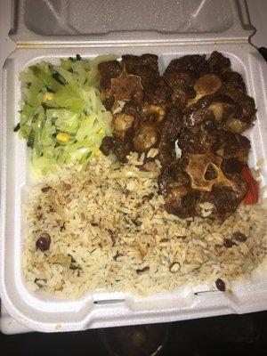 Oxtails with all the trimmings. Flavors Flavors Flavors