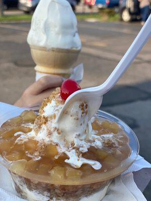 Hot apple SUNDAE