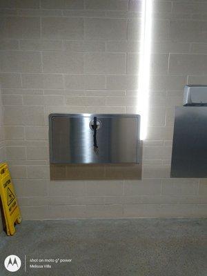 Stainless steel Baby changing station!