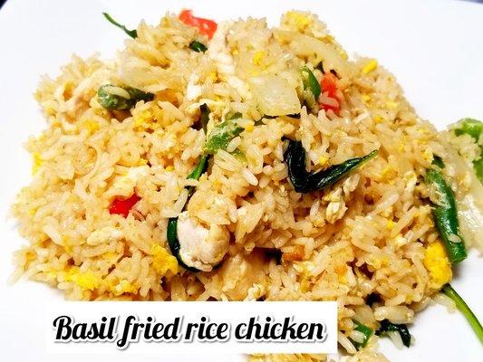 Basil fried rice chicken