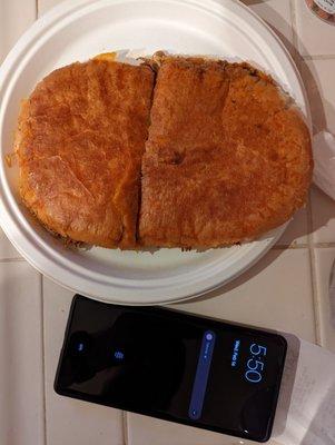 Torta size (pixel 6 pro for scale)