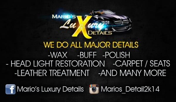 Mario's Luxury Detail's