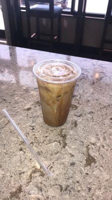 iced caramel latte