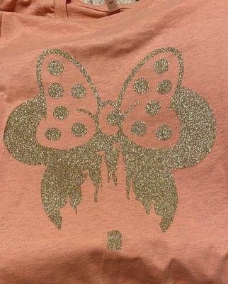 One of the shirts I ordered in Coral with gold, glitter vinyl.