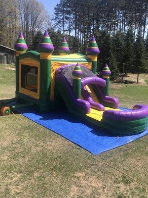 Bounce house water slide