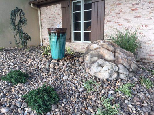 Rock can transform any space into a carefree showplace!