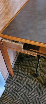 Broken table that's a major safety issue