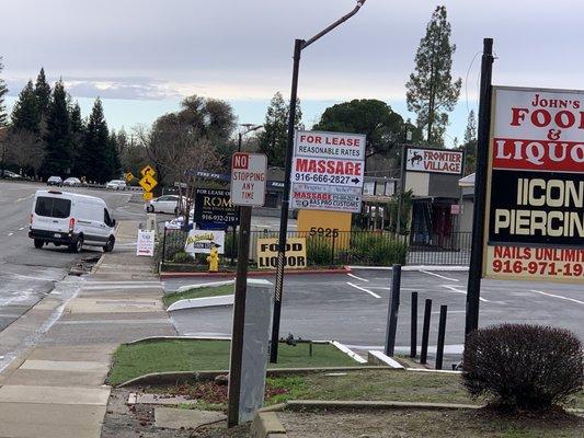 Street view of massage parlor