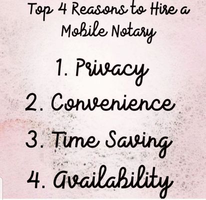 Reasons to hire a mobile notary