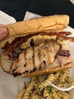 Awful sweet chili chicken sandwich