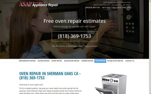 7 Days a Week Expert Technicians Will Fix Your Appliances http://www.appliancerepair-shermanoaksca.com