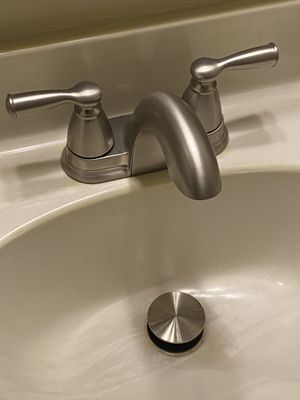 New vanity faucet install