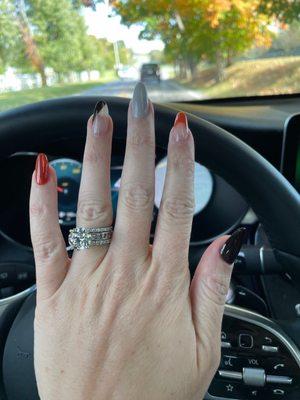 Thanksgiving nails by Bryan at castle nails