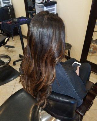 Balayage Free Hand Painting