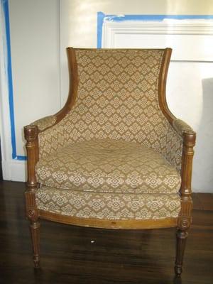 Hollywood Regency chair BEFORE