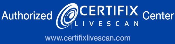 We are an Authorized Certifix Live Scan Center