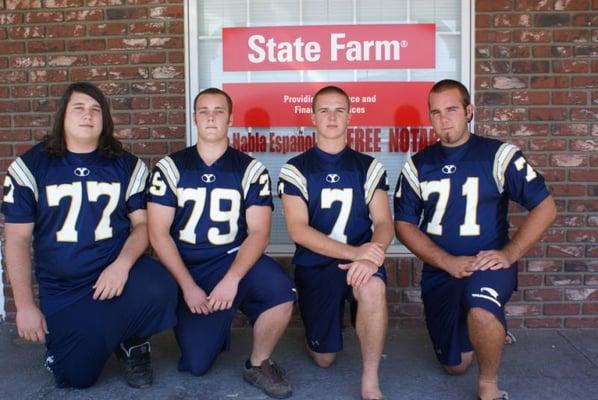 Yucaipa TBirds O line came for a visit!