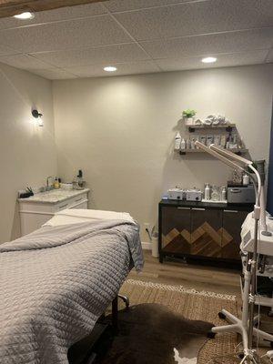 Esthetician and lash room