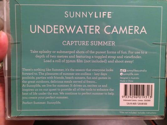 Underwater camera packaging