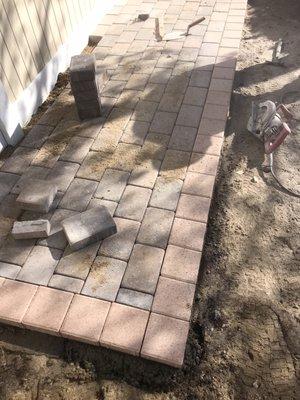 Paver walk way