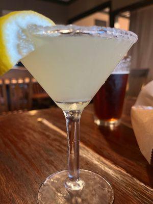 Ginger lemon lemon drop martini