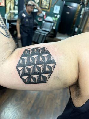 Husband's second tattoo: Spaceship earth themed