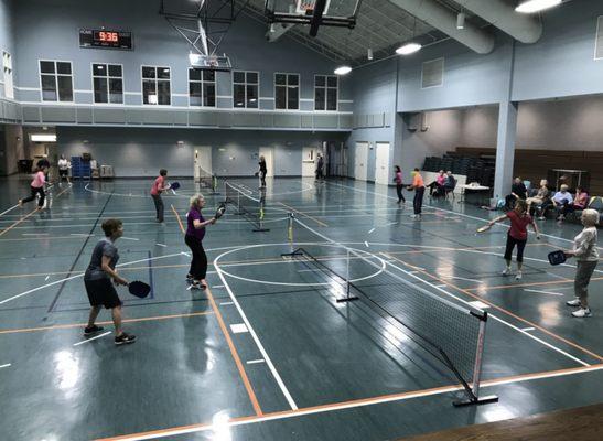 We host Pickle Ball for the community Every Tuesday at 10 a.m.