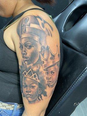 Lump Aka Lavish Lil kings and queens tattoo piece