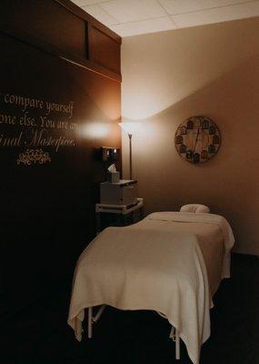 Our relaxing massage room