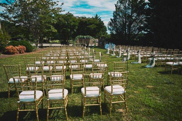 Outdoor ceremony space available!