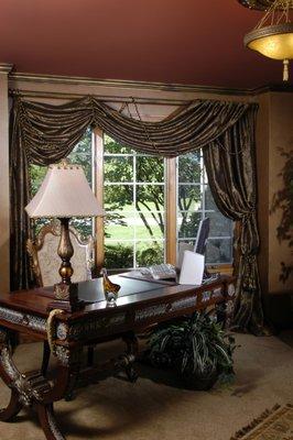 Frame your views with beautiful drapes.