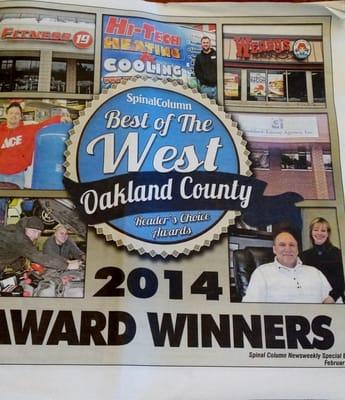 BEST IN THE WEST OAKLAND COUNTY 
ACCOUNTANT CATEGORY 