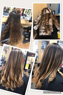 Beautiful balayage with highlights and style , ready for summer  Done by Suyapa Hernandez @ smart style in Hallandale Beach