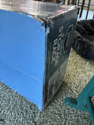 The damage on the box I received