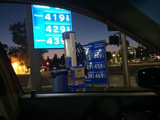 Beware of BAD signage! Two large signs have misleading prices. Shame on your gas business