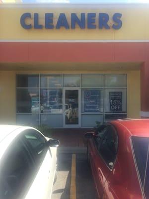 The exterior of the La France Cleaners on Santa Barbara.