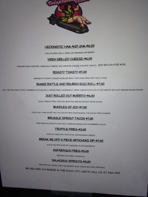 This is our menu for now it is subject to change!