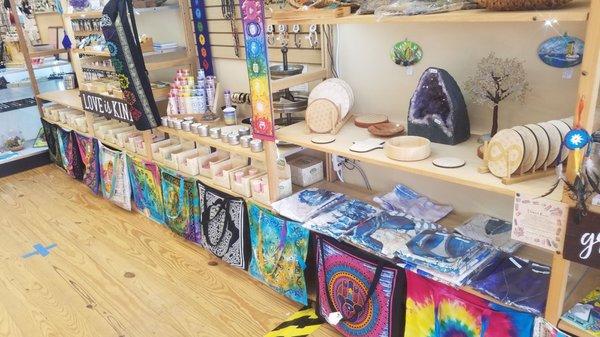 This shop is absolutely Zen! Flags, shirts, crystals, incense and a whole lot more!!