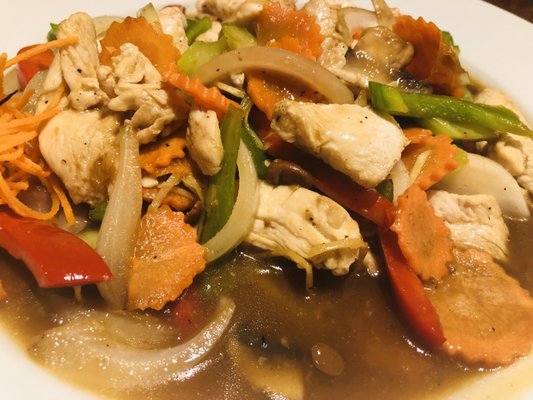 Ginger stir fry with chicken