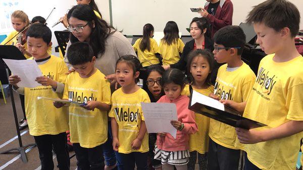 Rehearsal for the event invited by World Journal on 5/12/2018! Brave our young singers!